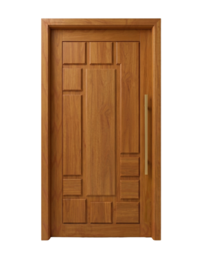 Golden Amber Traditional Carved Door