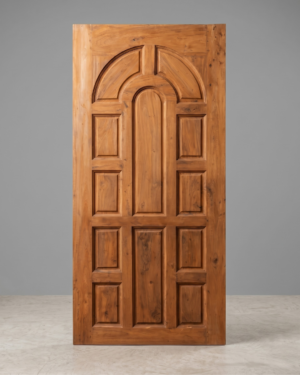 Arched 10-Panel Solid Wood Door