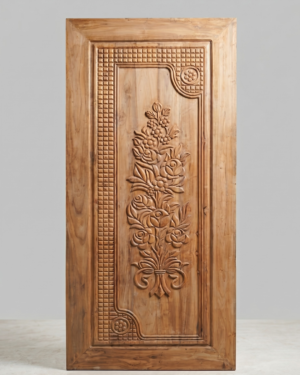Classic Floral Motif Solid Timber Door