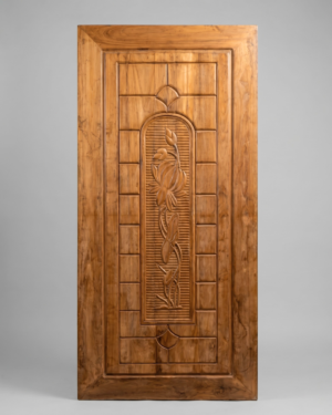Traditional Floral Motif Barmatic Shegun Wooden Door